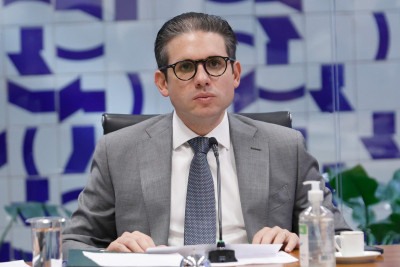 O presidente da Câmara dos Deputados, Hugo Motta, soltou uma nota sobre a decisão do presidente americano Donald Trump de taxar os produtos brasileiros em 50% -  (crédito: Marina Ramos / Câmara dos Deputados)