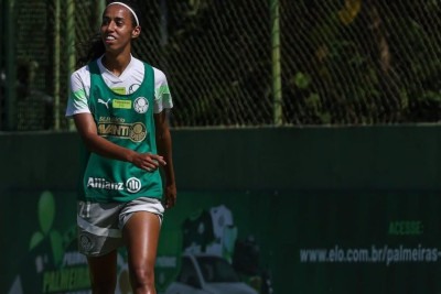 Dudinha, atacante do Palmeiras, teve um rompimento do LCA e uma lesão no menisco -  (crédito: Instagram/reprodução)