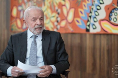 Presidente Lula comentou as tarifas aplicadas por Donald Trump aos produtos brasileiros e a carta divulgada pelo presidente americano -  (crédito: Reprodução/TV Globo)