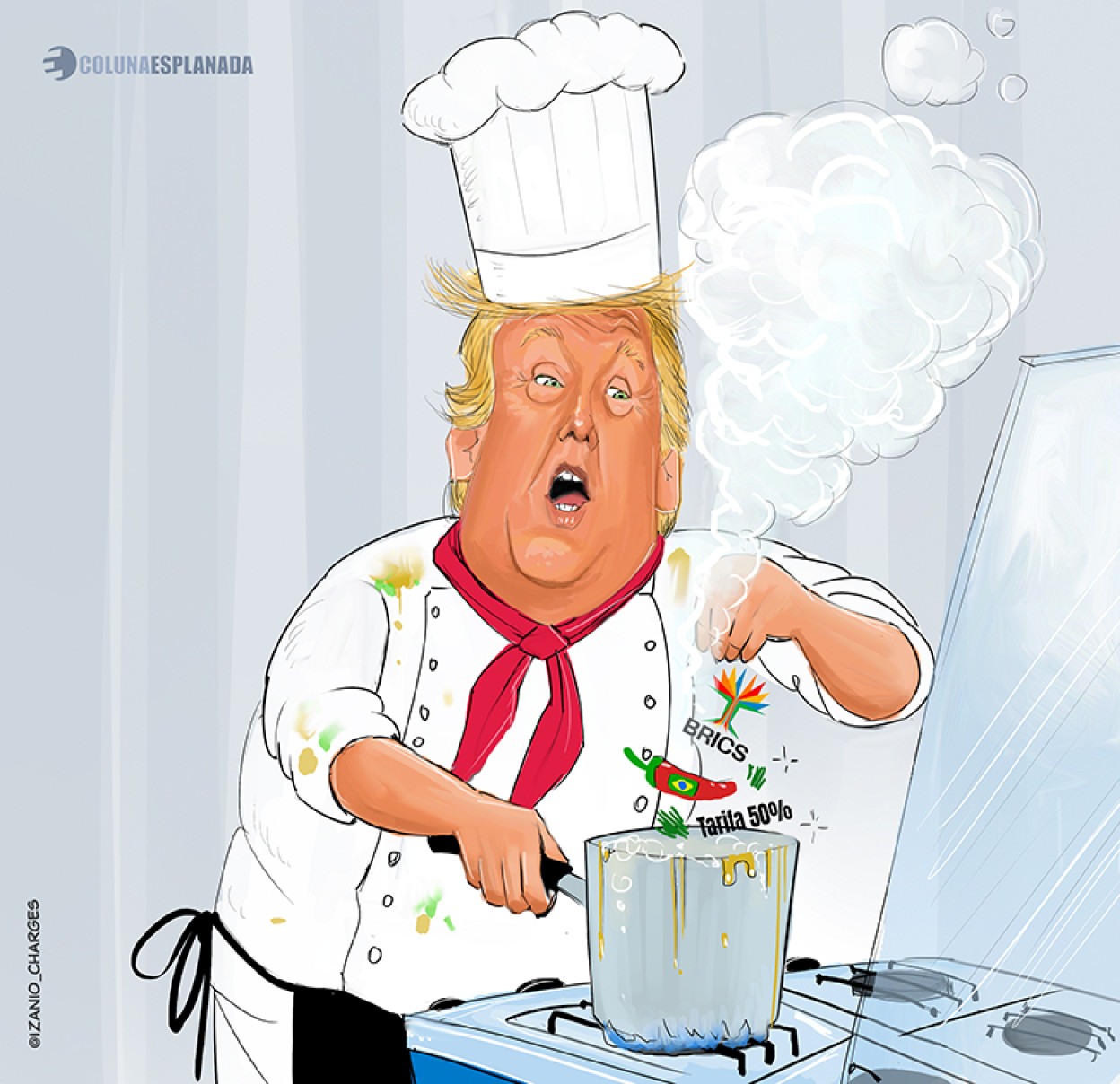 Charge por @izanio_charges -  (crédito: @izanio_charges)