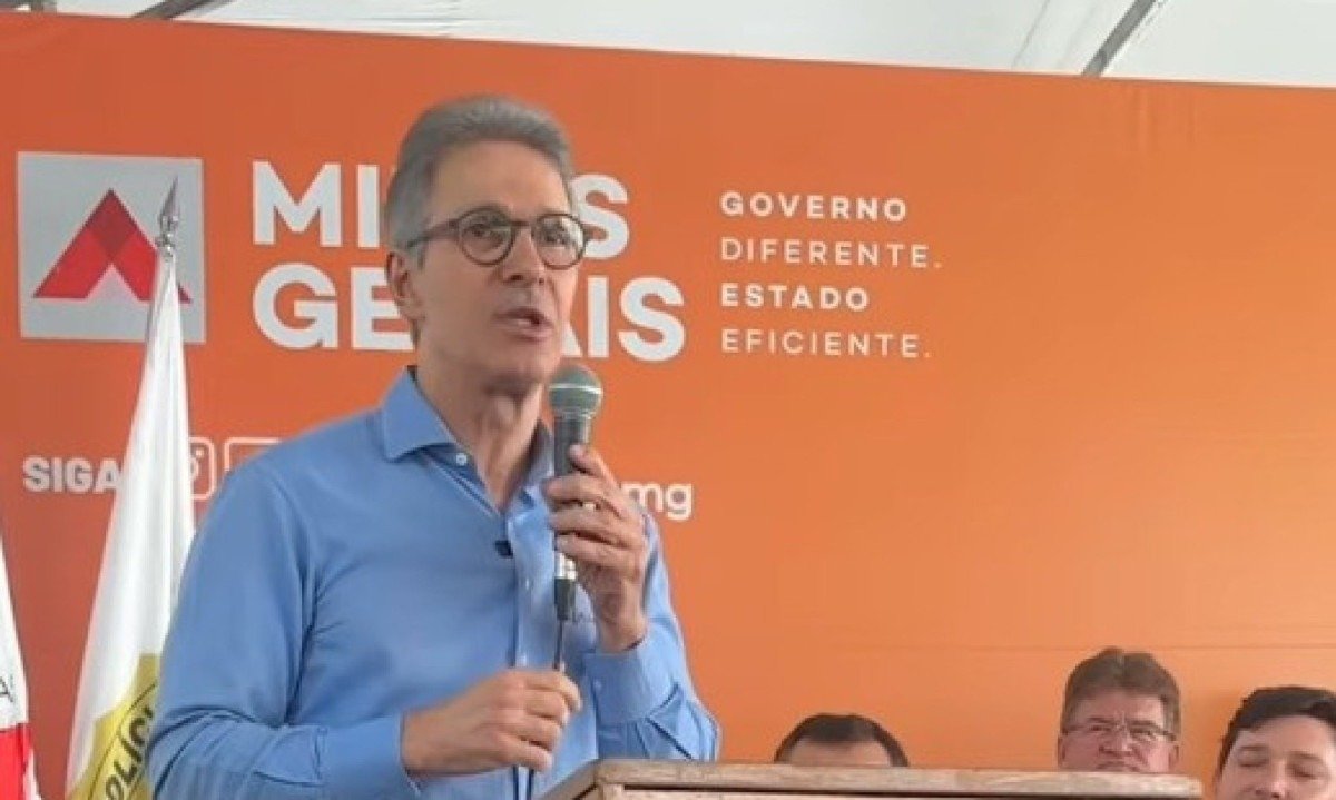 Governador Romeu Zema volta a responsabilizar o presidente Luiz Inácio Lula da Silva por tarifas de 50% que Trump aplicou a produtos importados do Brasil -  (crédito: Reprodução/Redes Sociais)