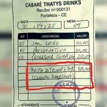 Taxas do Trump: cabaré viraliza ao sobretaxar cliente norte-americano - Reprodução/Redes Sociais