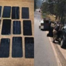 Cinco homens são presos com 20 celulares furtados no interior de Minas - Divulgação/ PMMG