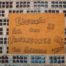 Estudantes de Escola Estadual se colocam contra modelo cívico-militar - Reprodu&ccedil;&atilde;o/Redes Sociais