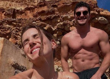 Camila Queiroz anuncia gravidez com Klebber Toledo -  (crédito: Tupi - Pablo Oliveira)