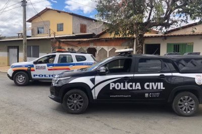 Polícia Civil cumpriu mandado de prisão expedido pela Justiça com apoio da Polícia Militar -  (crédito: PCMG)