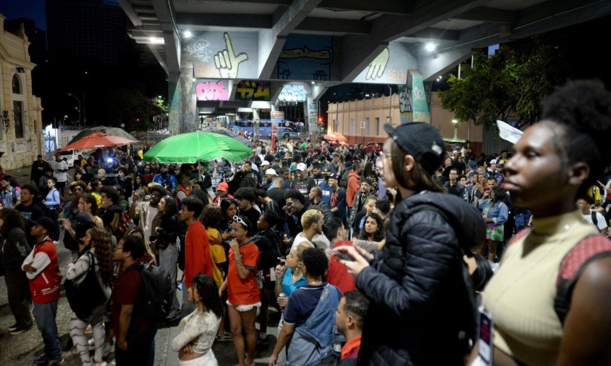 Manifestação contra a criminalização do funk em Belo Horizonte-Túlio Santos/EM/D.A.Press