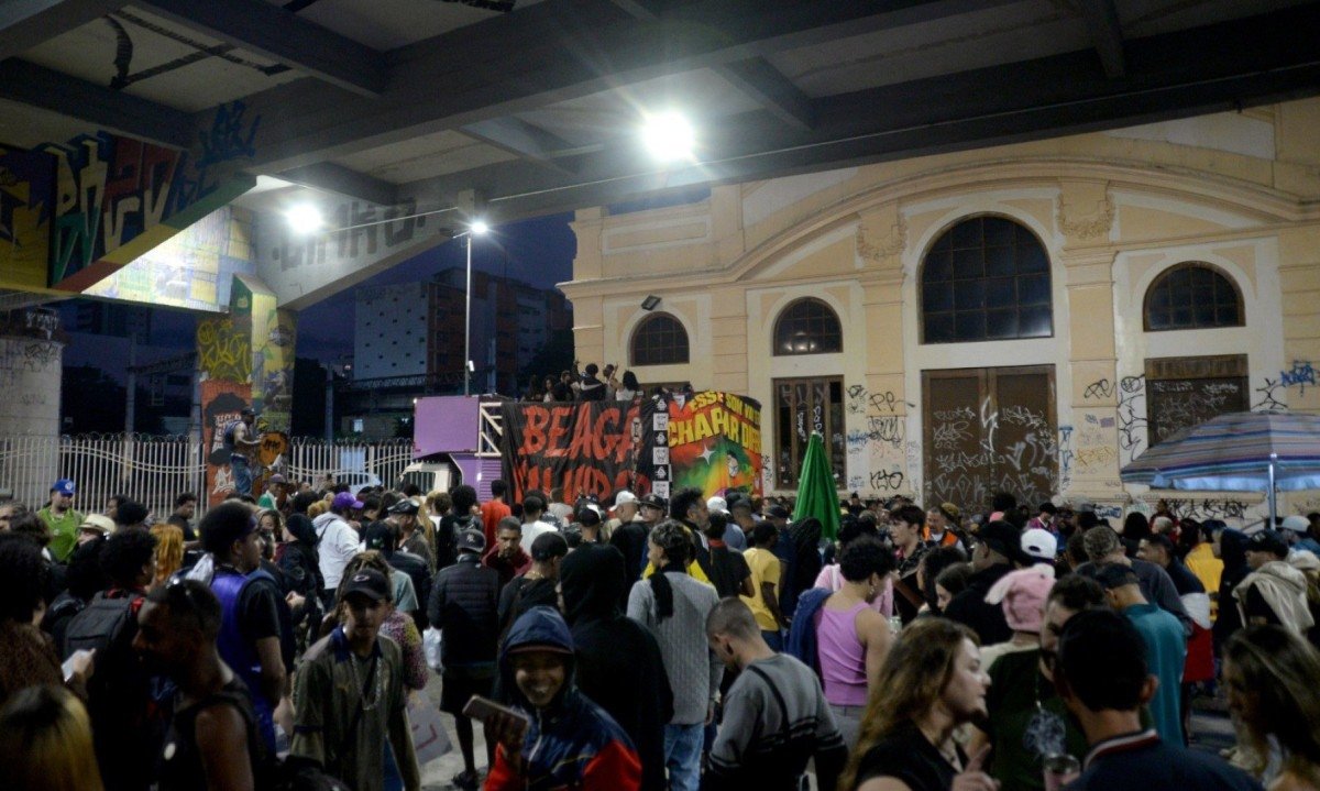 Manifestação contra a criminalização do funk em Belo Horizonte-Túlio Santos/EM/D.A.Press