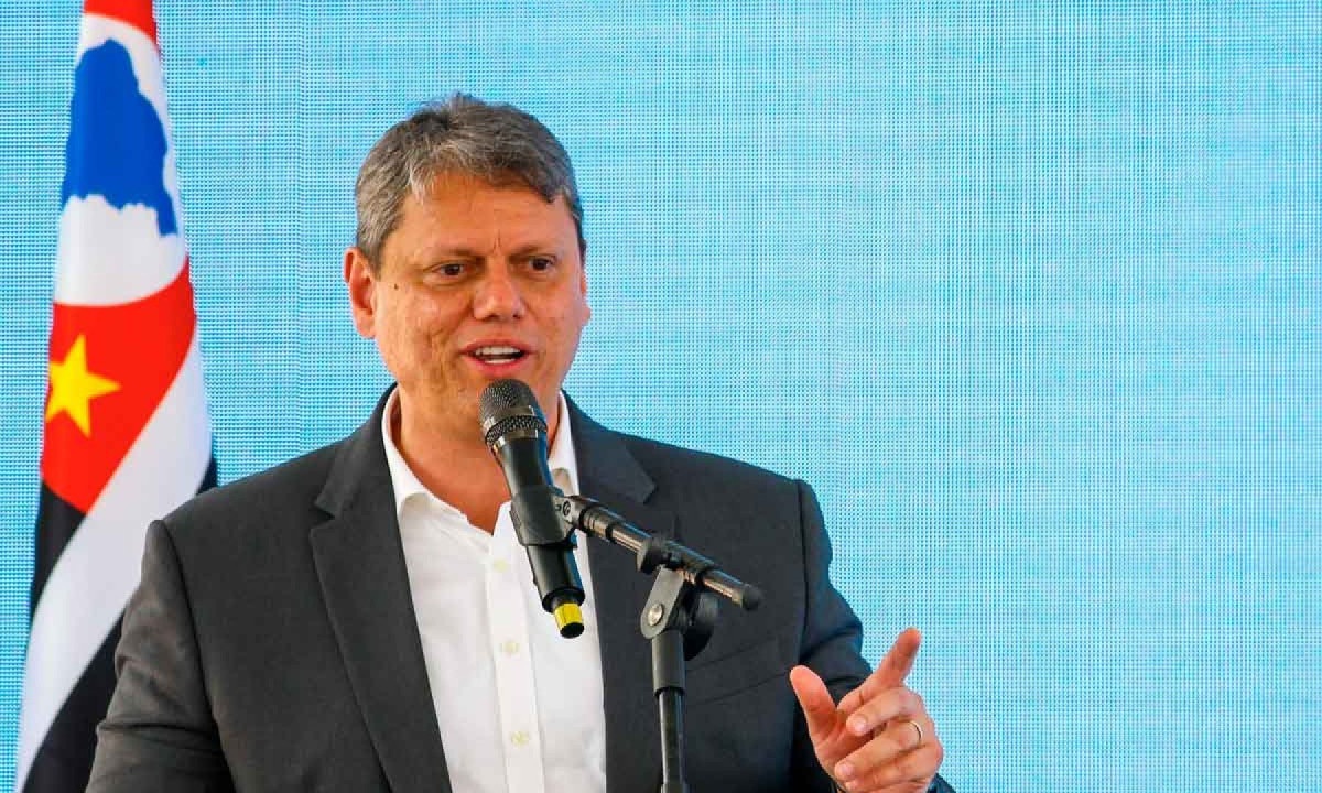 Tarcísio de Freitas governa o estado que será mais prejudicado pelo tarifaço de Trump - (crédito: MIGUEL SCHINCARIOL/AFP) Tarcísio de Freitas governa o estado que será mais prejudicado pelo tarifaço de Trump - (crédito: MIGUEL SCHINCARIOL/AFP)
