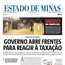 CONFIRA A CAPA DO ESTADO DE MINAS DO DIA 15/07/2025