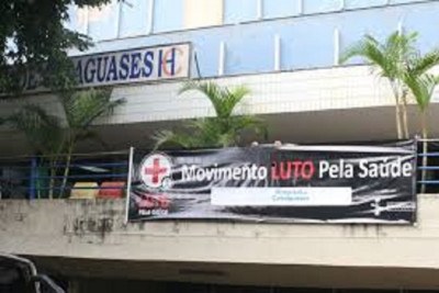 Idosa, companheiro e enteado dela estão, todos, internados na Santa Casa de Cataguases -  (crédito: Redes sociais)
