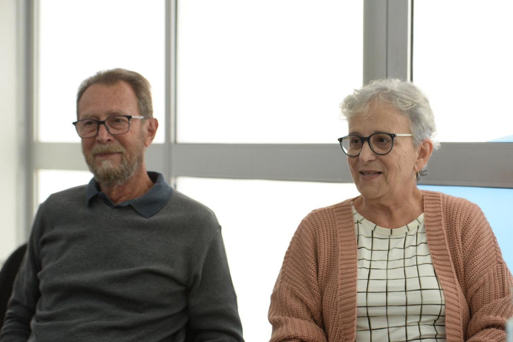 Gentil de Azevedo Silva (filho do casal que trocava as cartas) e sua esposa, ha 50 anos, Angela Maria de Azevedo Silva