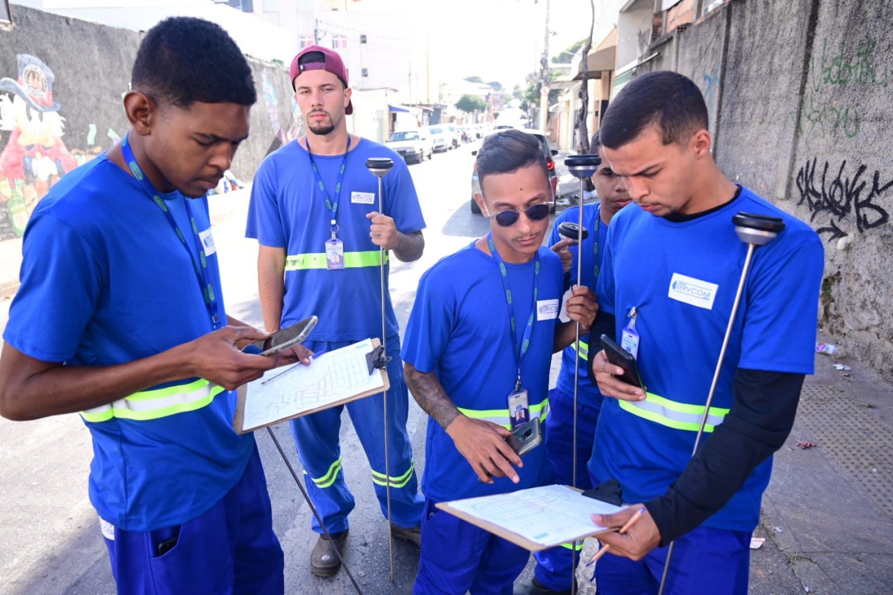 Equipes da Copasa realizam trabalho preventivo na detecção de vazamentos ocultos-Leandro Couri/EM/DA Press