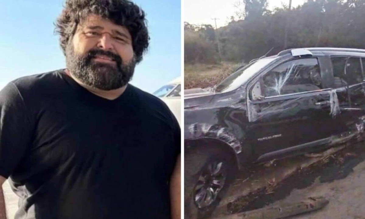 “Foi um milagre”, diz Fabiano Menotti após escapar ileso de grave acidente -  (crédito: Tupi - Pablo Oliveira)