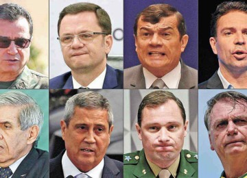 Bolsonaro e sete aliados estão sendo julgados no STF por tentativa de golpe de Estado -  (crédito: AFP)