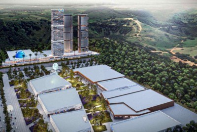 Complexo de lojas e negócios contará com 2 torres residenciais e uma que será um hotel  -  (crédito: SFA Malls/Divulgação)
