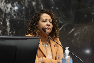 Deputada estadual Leninha foi eleita presidente do PT de Minas com mais de 56% dos votos -  (crédito: Luiz Santana/ALMG)