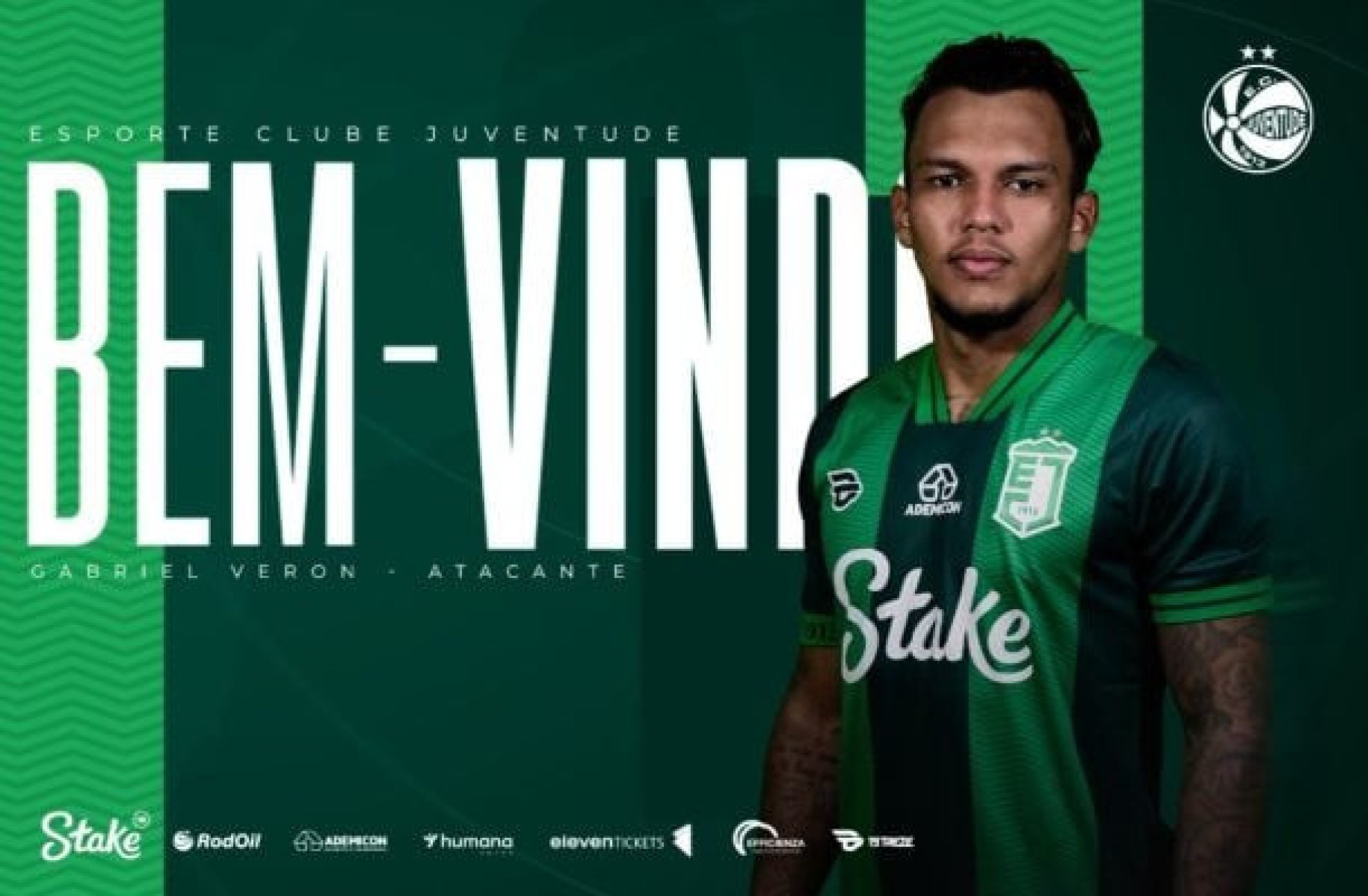 Juventude anuncia contratação de Gabriel Veron, ex-Santos Juventude anuncia contratação de Gabriel Veron, ex-Santos