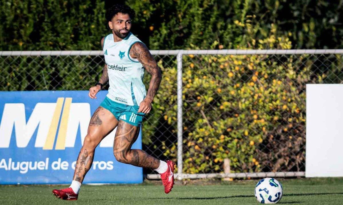 Gabigol tem mostrado muito profissionalismo, se empenhando muito quando entra no time e pode ser boa arma contra o Fluminense, pois conhece bem o Maracanã -  (crédito: Gustavo Aleixo/Cruzeiro)