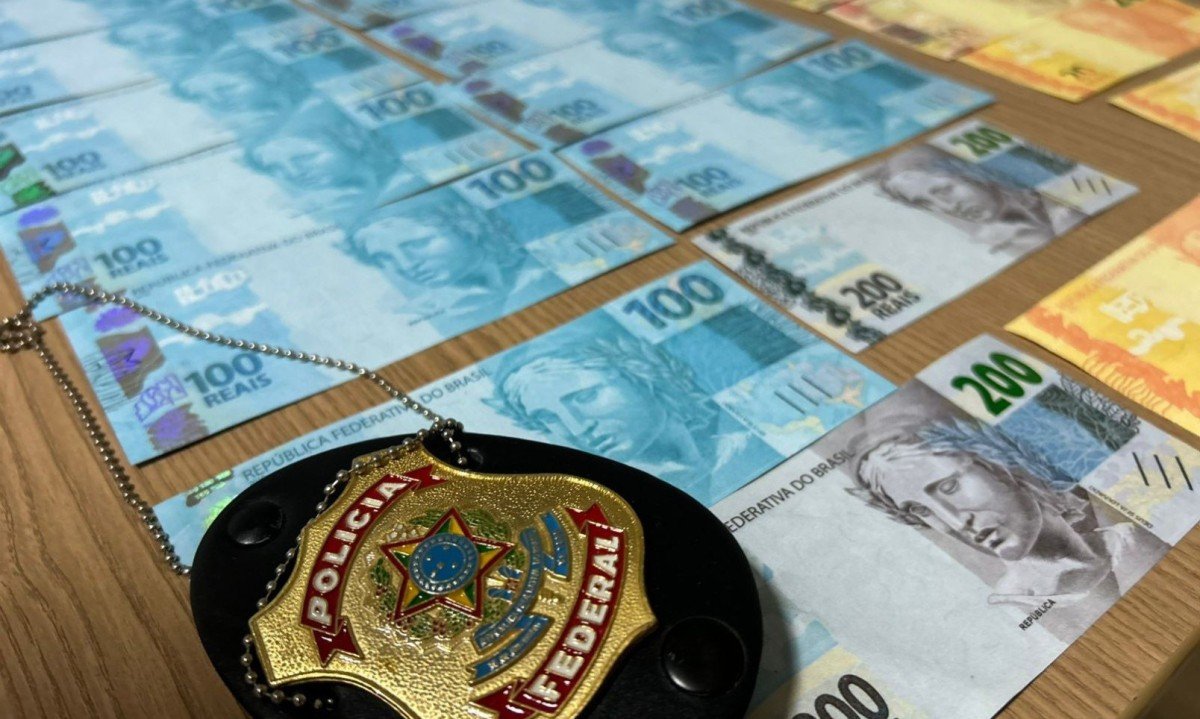 A pena para o crime de moeda falsa é prevista em três a doze anos de prisão, além de multa -  (crédito: Divulgação/PF)