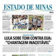 Capa impressa do Estado de Minas de 18/7/2025 -  jwilsoncarvalho.mg