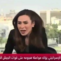 Jornalista da Síria deixa estúdio de TV ao vivo durante bombardeio