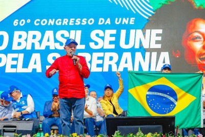 Presidente Luiz Inácio Lula da Silva esteve nesta quinta-feira (17/7) na cerimônia de abertura do 60º Congresso da União Nacional dos Estudantes, em Goiânia (GO) -  (crédito: Ricardo Stuckert / PR)