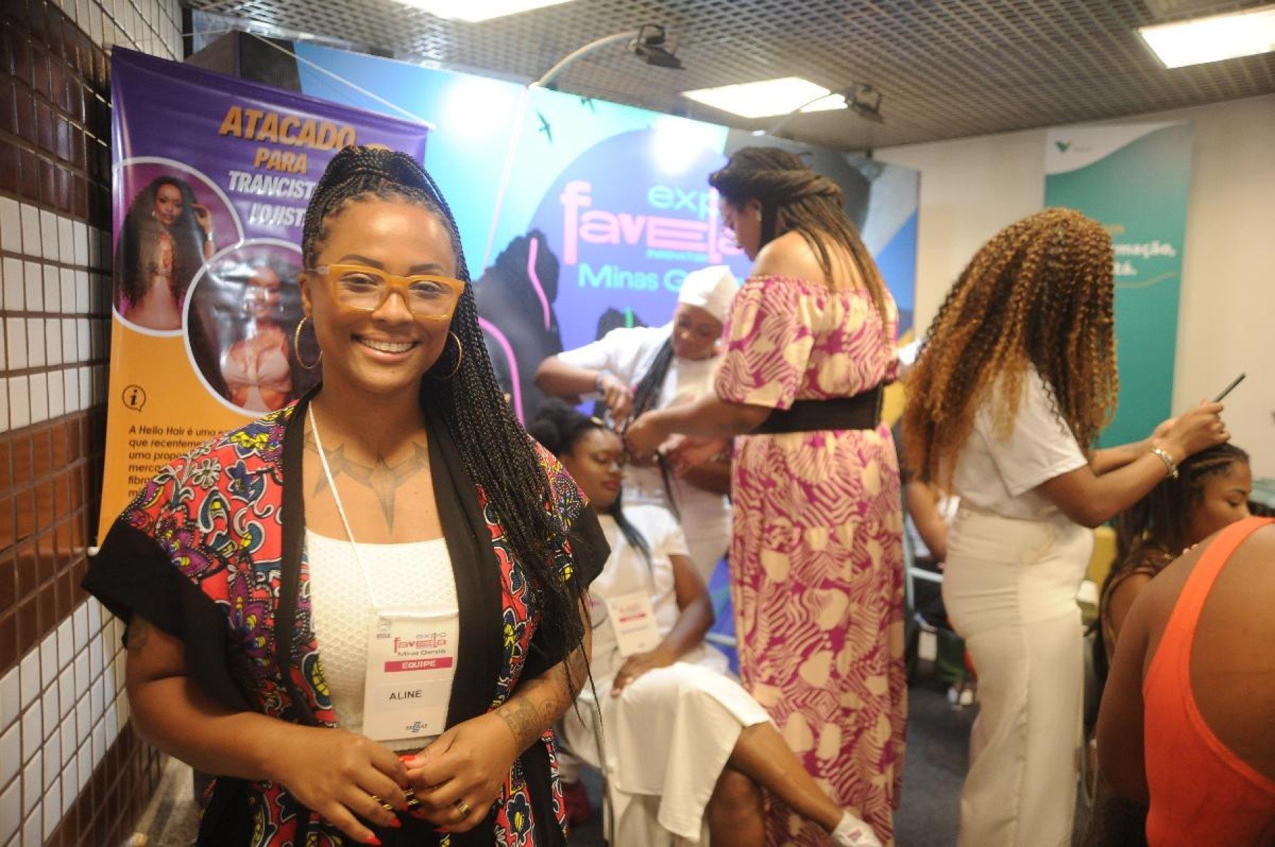 Na foto Aline Profeta, trancista-Alexandre Guzanshe/EM/D.A Press