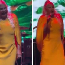 Fafá de Belém ironiza tornozeleira de Bolsonaro em show - Redes sociais