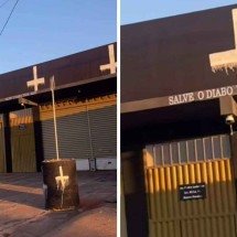'Salve o diabo': templo de Quimbanda enfrenta vandalismo e ameaças na web - Redes sociais