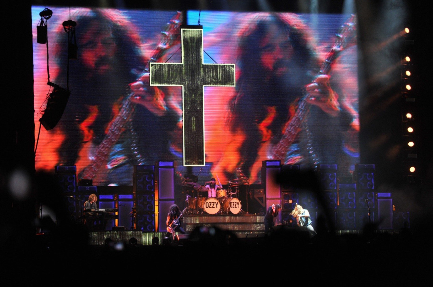 Além da apresentação no Mineirão em 2018, Ozzy Osbourne também esteve na capital mineira em 2011 e 2013. -Alexandre Guzanshe/EM