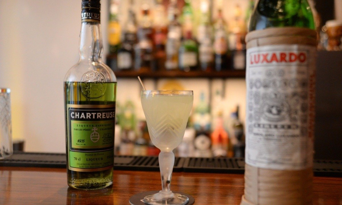 Drinque Last Word, do bar Puxado 