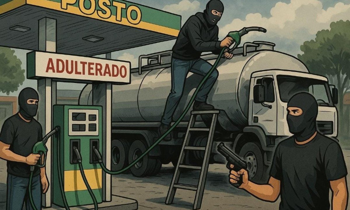 ANP desbata maior esquema de de adulteração de combustíveis do Brasil. -  (crédito: Imagem gerada pelo ChatGPT)