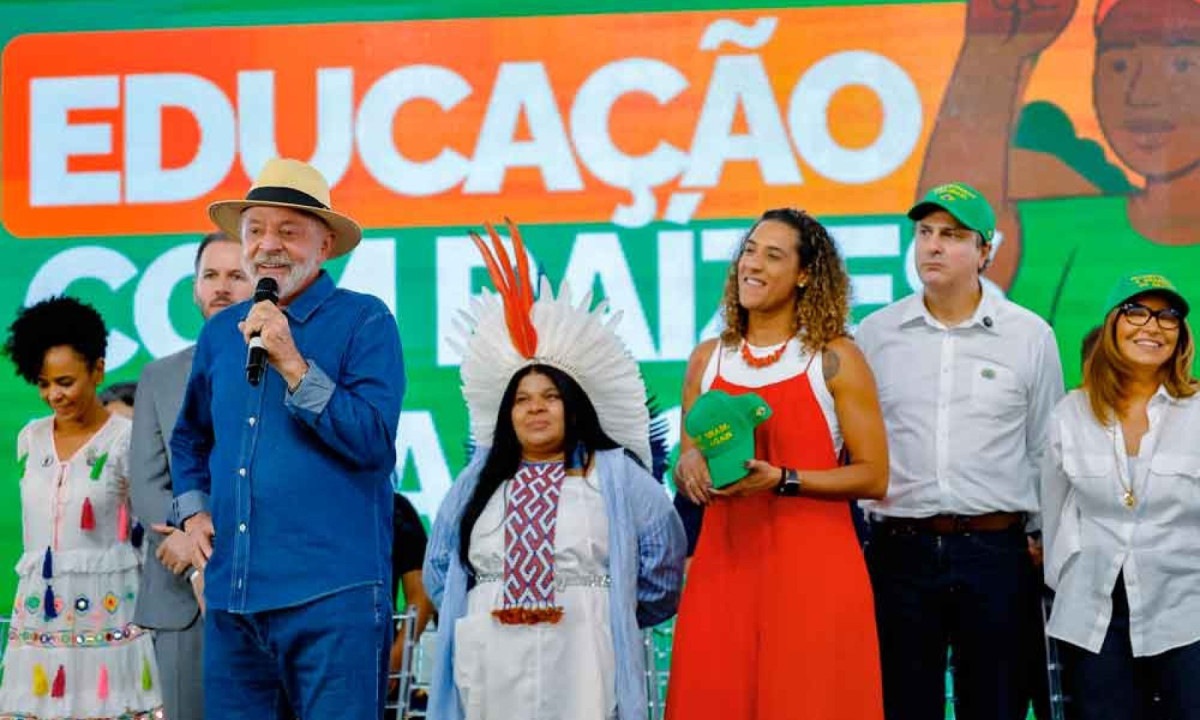 Lula discursou em Minas e ironizou Donald Trump
- (crédito: Ricardo Stuckert/PR) Lula discursou em Minas e ironizou Donald Trump
- (crédito: Ricardo Stuckert/PR)