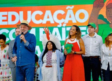 Lula discursou em Minas e ironizou Donald Trump
 -  (crédito: Ricardo Stuckert/PR)