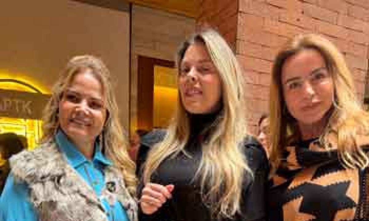 Synthia Magalhães, Flávia Bianchi e Angela Dariva - (crédito: isabela teixeira da costa/em/d. a press) Synthia Magalhães, Flávia Bianchi e Angela Dariva - (crédito: isabela teixeira da costa/em/d. a press)