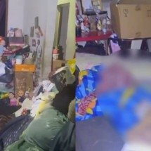 Maus-tratos: mulher é resgatada de casa de acumuladora com mofo e urina - Divulgação/PMMG