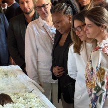 Janja demonstrou solidariedade à família -  (crédito: Maria Clara Anselmo/Rádio Tupi)