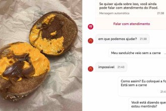 Cliente pede lanche no McDonald’s e recebe sanduíche sem hambúrguer