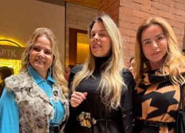 Synthia Magalhães, Flávia Bianchi e Angela Dariva -  (crédito: isabela teixeira da costa/em/d. a press)