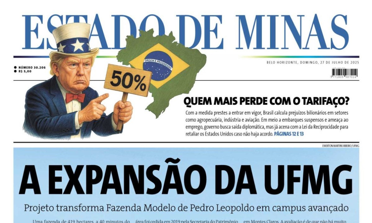 ESTADO DE MINAS - (crédito: CAPA DO ESTADO DE MINAS)