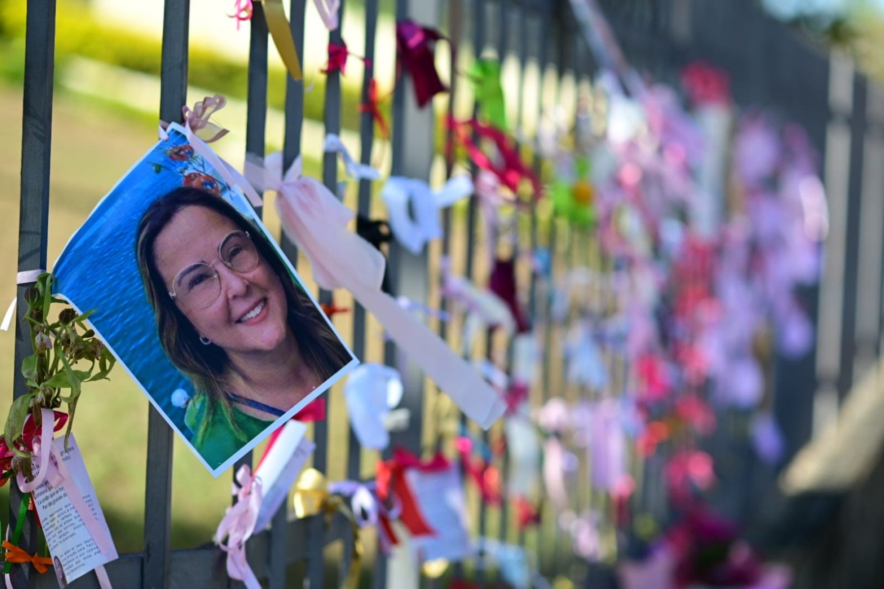 Homenagens a Soraya Tatiana Bomfim, professora do Colégio Santa Marcelina que foi assassinada pelo próprio filho-Leandro Couri/EM/D.A. Press