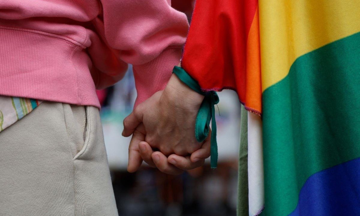 A marcha seguir&aacute; at&eacute; a Avenida Jo&atilde;o C&eacute;sar de Oliveira, com dispers&atilde;o no Bairro Cinco -  (crédito: Miguel SCHINCARIOL / AFP)