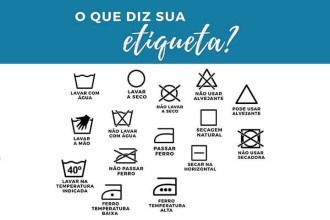 Símbolos nas etiquetas das roupas são importantes; entenda os significados