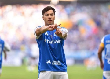 Cruzeiro conta com o goleador Kaio Jorge para superar o CRB, hoje, no Mineirão, e largar na frente nas oitavas da Copa do Brasil -  (crédito: Ramon Lisboa/EM/D.A. Press)