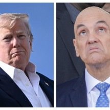 Tarifaço de Trump tem parágrafo dedicado a Moraes; veja o que diz - Brendan SMIALOWSKI / AFP - Sergio Lima / AFP