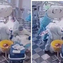 Médicos seguem com cirurgia durante terremoto de magnitude 8,8; vídeo - Reprodução