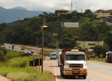 Dos oito radares atualmente em operação entre Belo Horizonte e Juiz de Fora, na BR-040, equipamento localizado em Congonhas é o que registra maior número de infrações -  (crédito: Euler Junior/EM/D.A.Press)