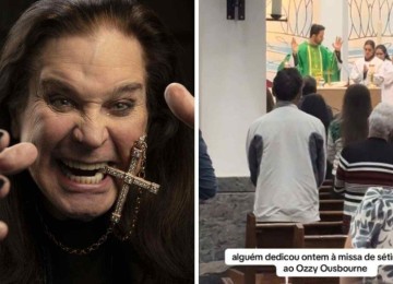 Missa para Ozzy Osbourne chamou atenção nas redes sociais -  (crédito: Redes sociais)