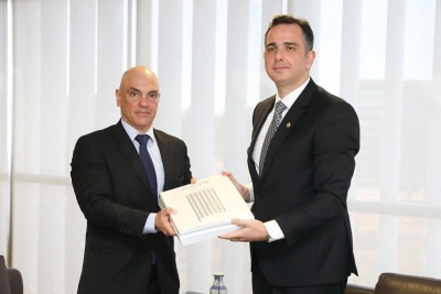 Alexandre de Moraes foi sancionado pelos Estados Unidos nesta quarta-feira (30/7) -  (crédito: Antonio Augusto/Secom/TSE)